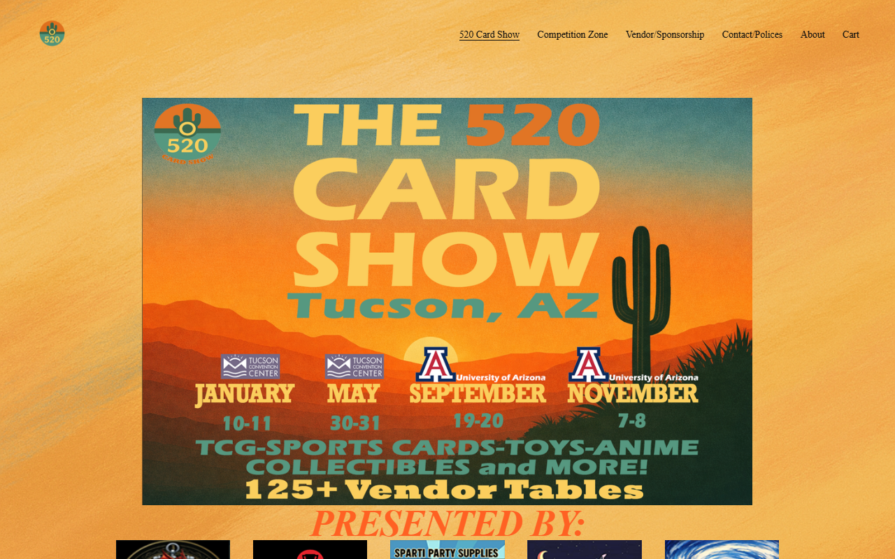520cardshow.com screenshot