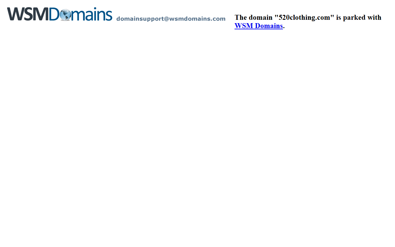 520clothing.com screenshot