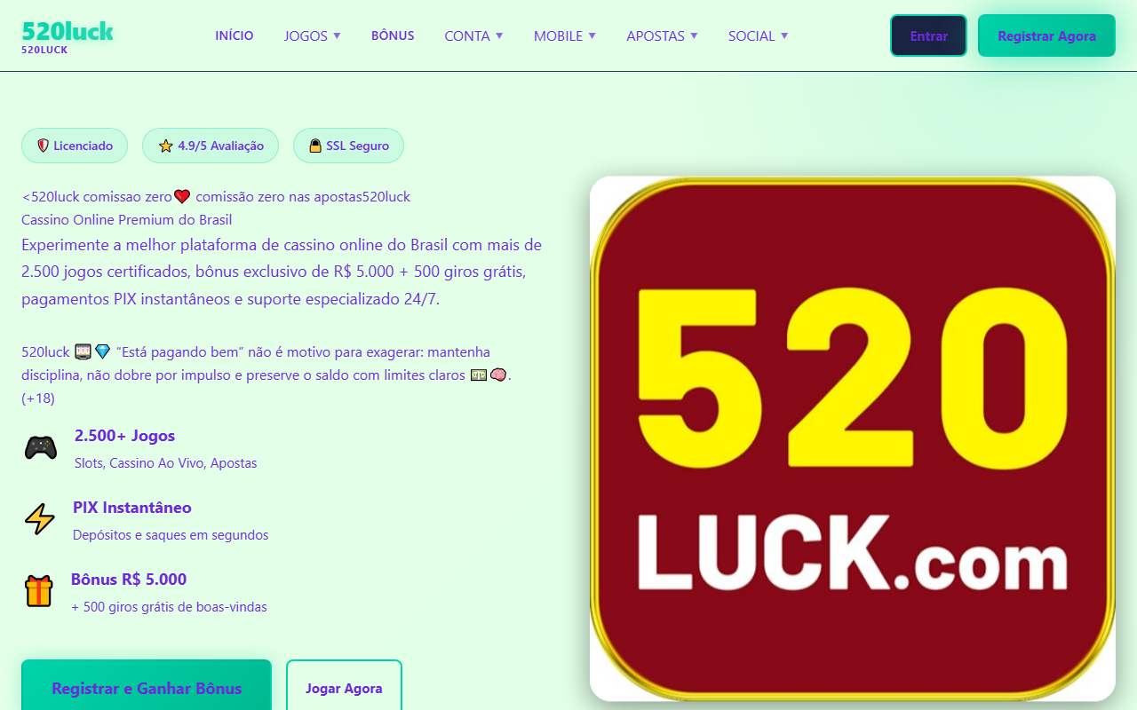 520lucklogin.com screenshot