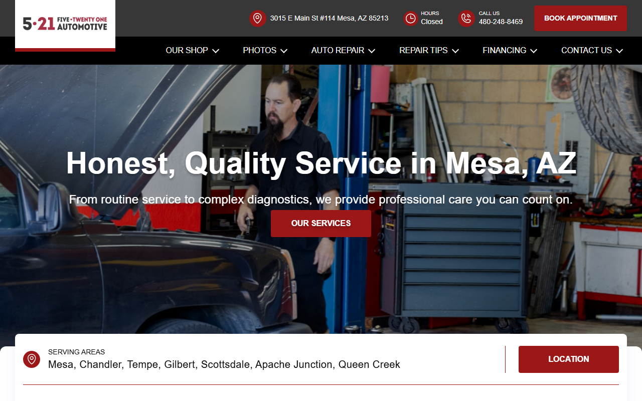 521autorepair.com screenshot