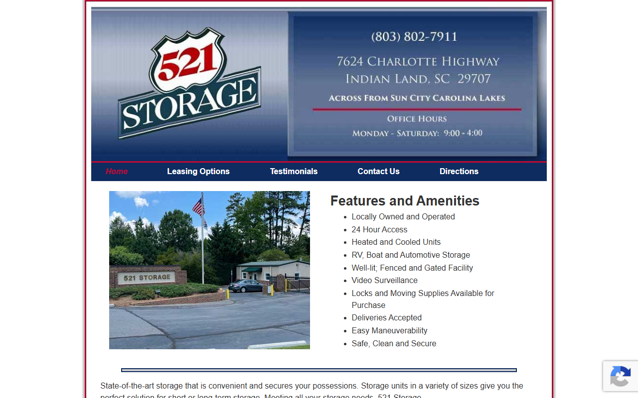 521storage.com screenshot