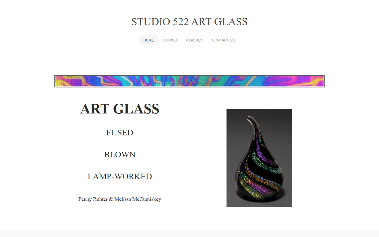 522artglass.com screenshot