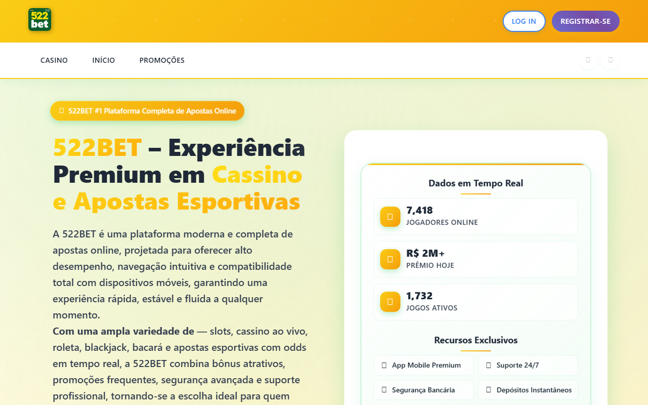 522betoficial.com screenshot