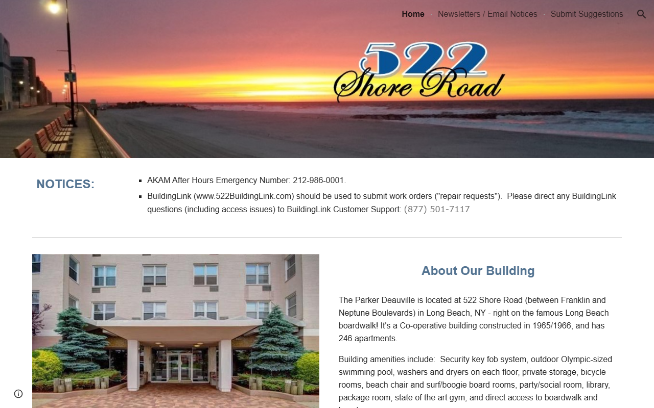 522shoreroad.com screenshot