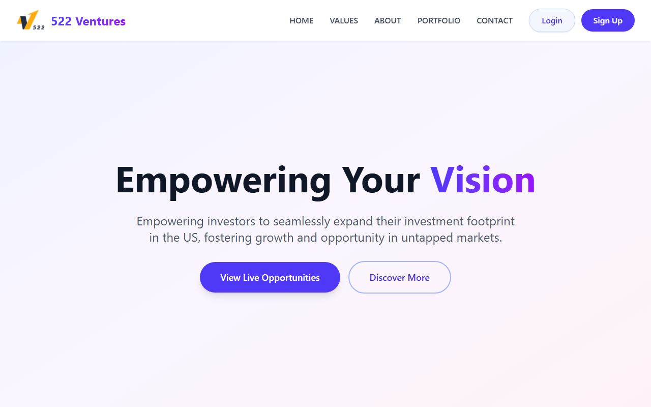 522venturesllc.com screenshot