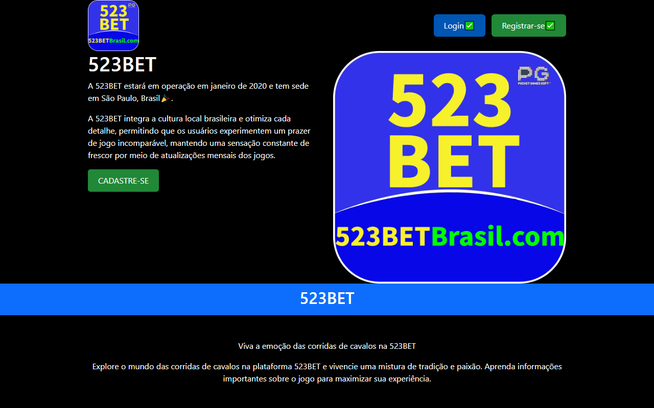 523betbrasil.com screenshot