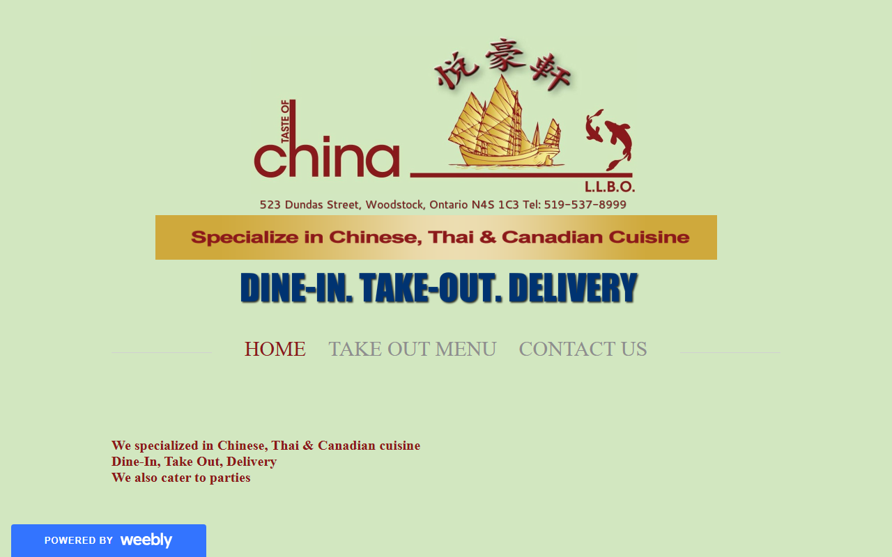 523tasteofchina.com screenshot