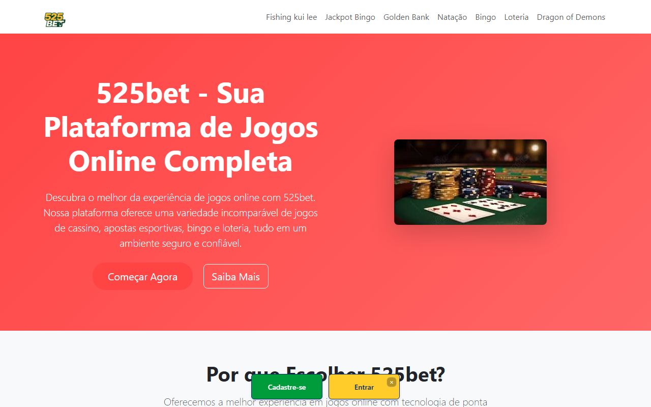525betcasino.com screenshot
