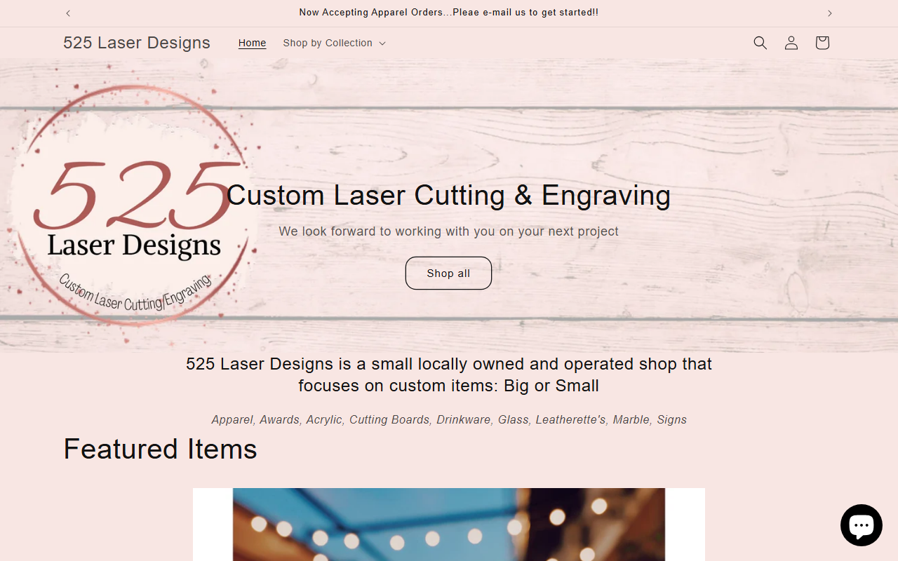 525laserdesigns.com screenshot