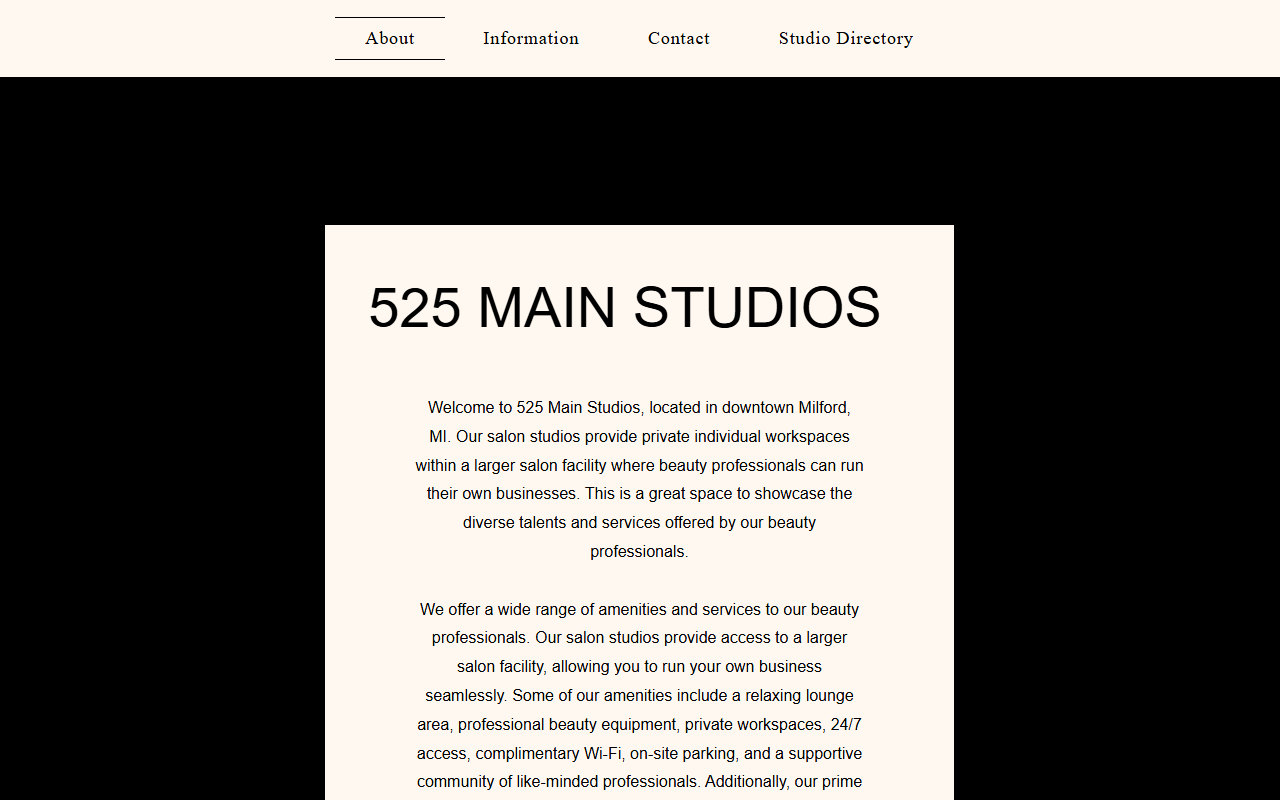525mainstudios.com screenshot