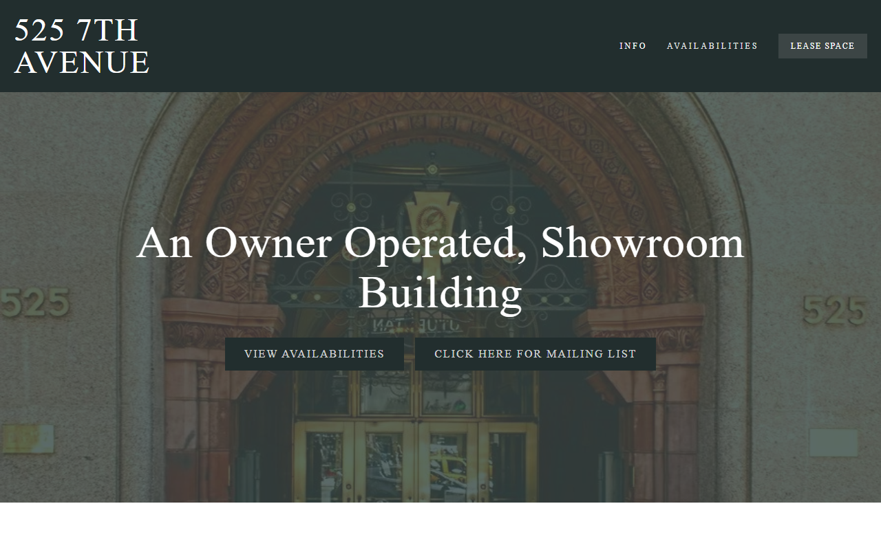525seventhavenue.com screenshot