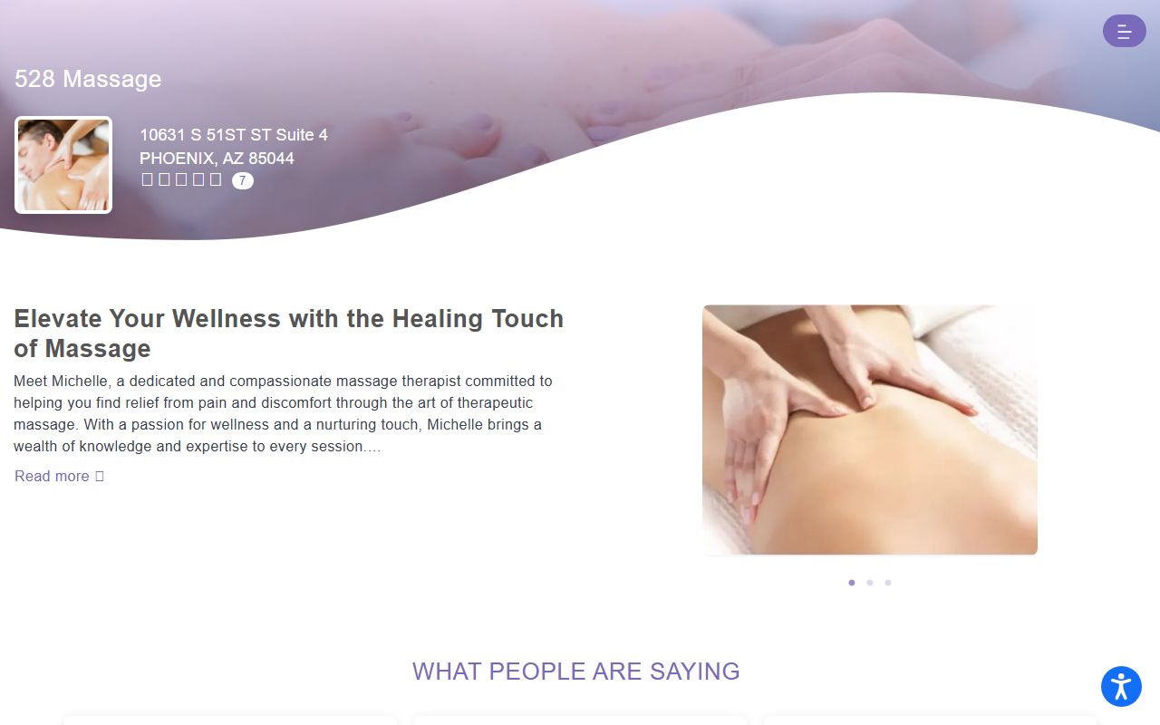 528massage.com screenshot