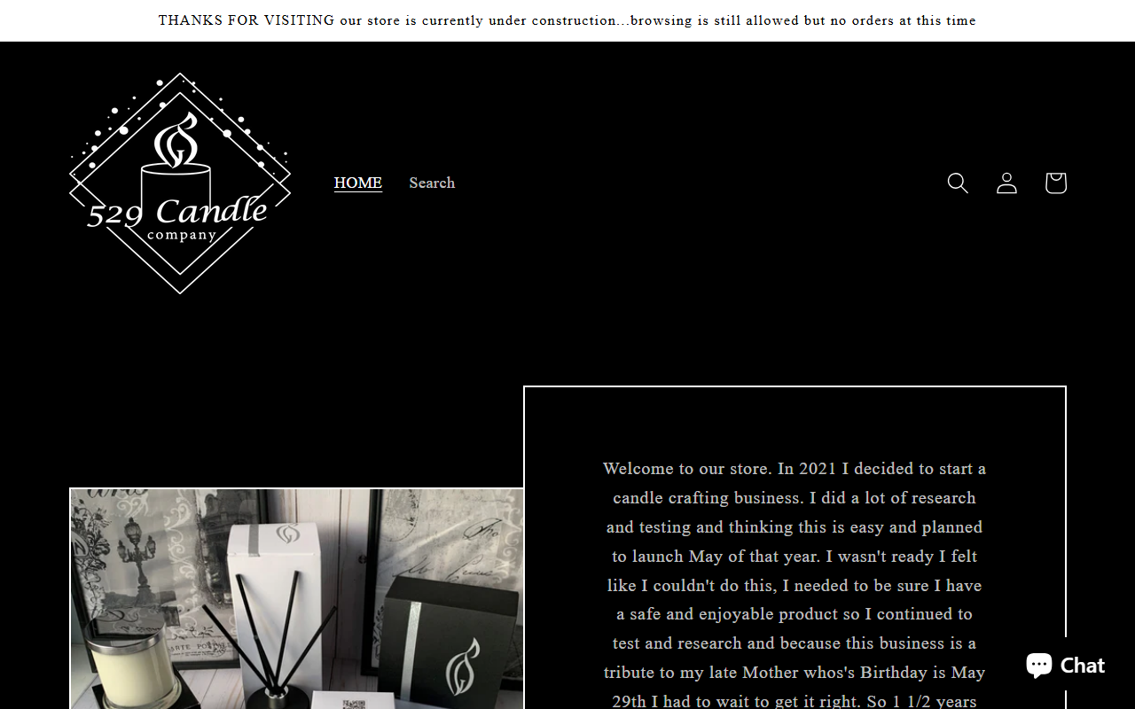 529candleco.com screenshot