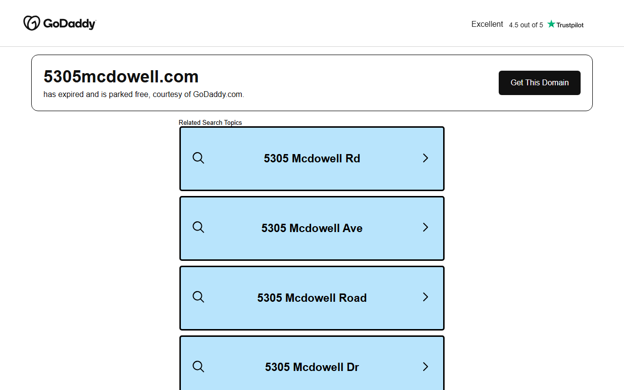 5305mcdowell.com screenshot