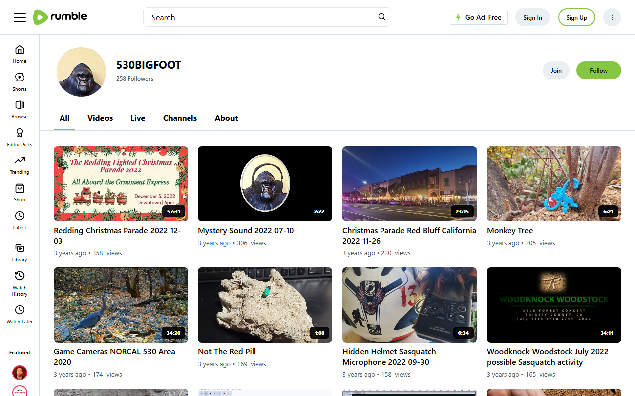 530bigfoot.com screenshot