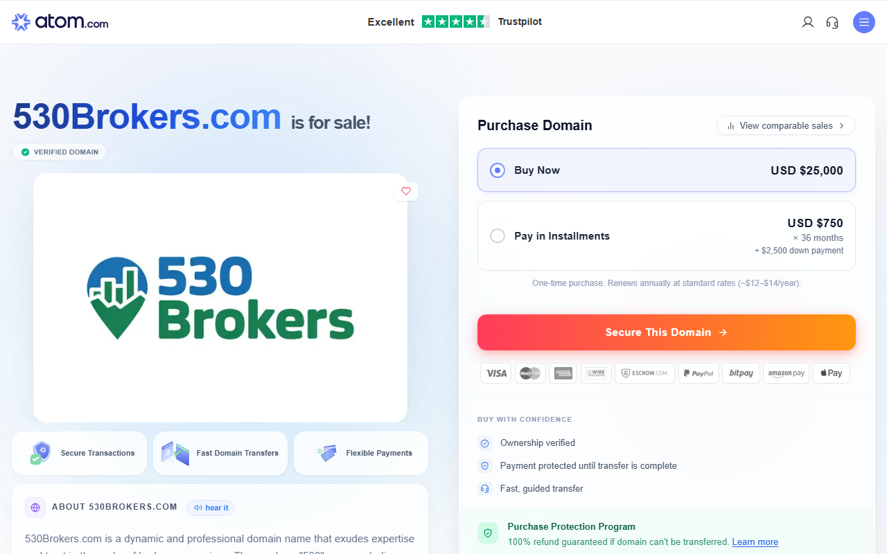 530brokers.com screenshot