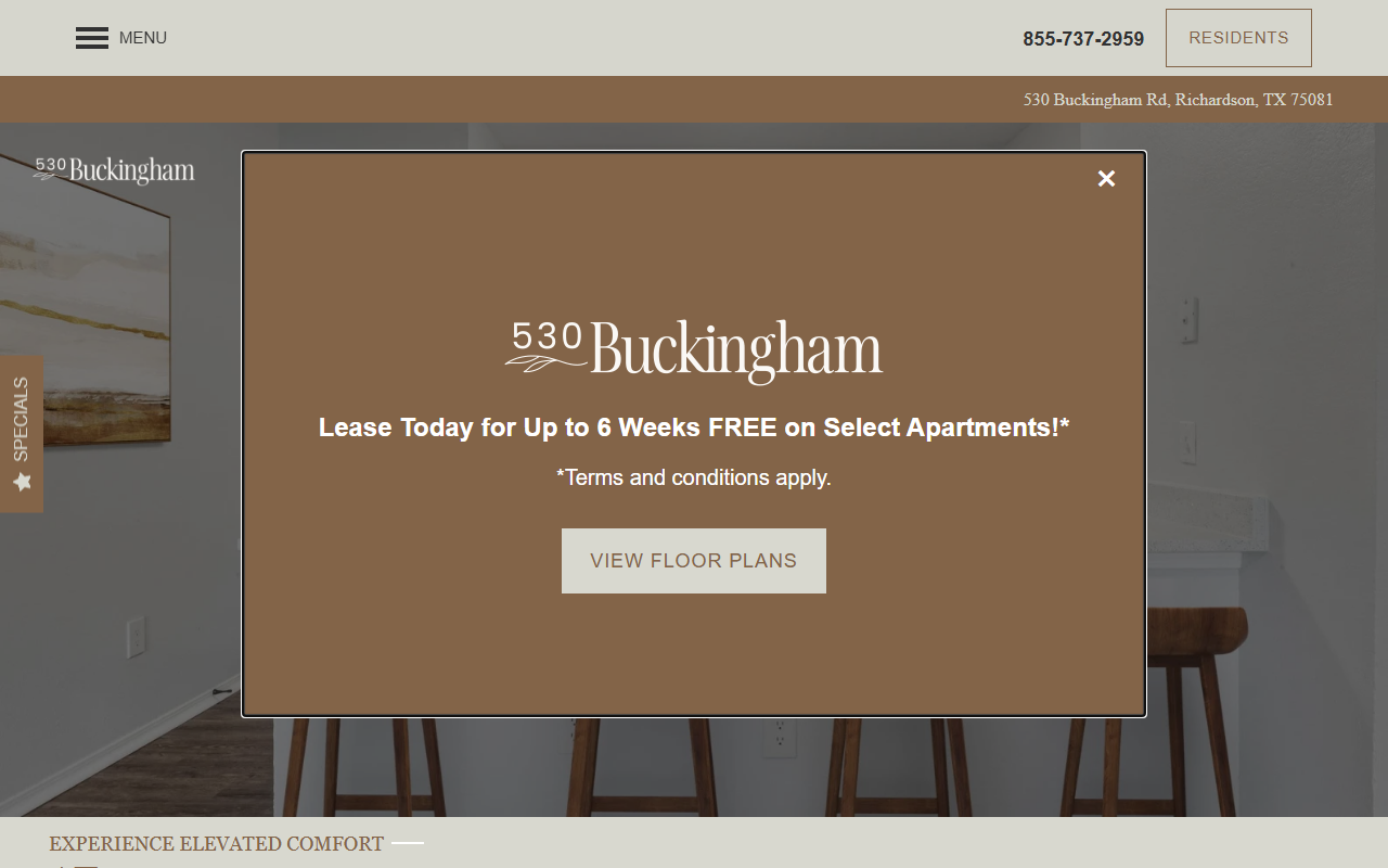 530buckingham.com screenshot