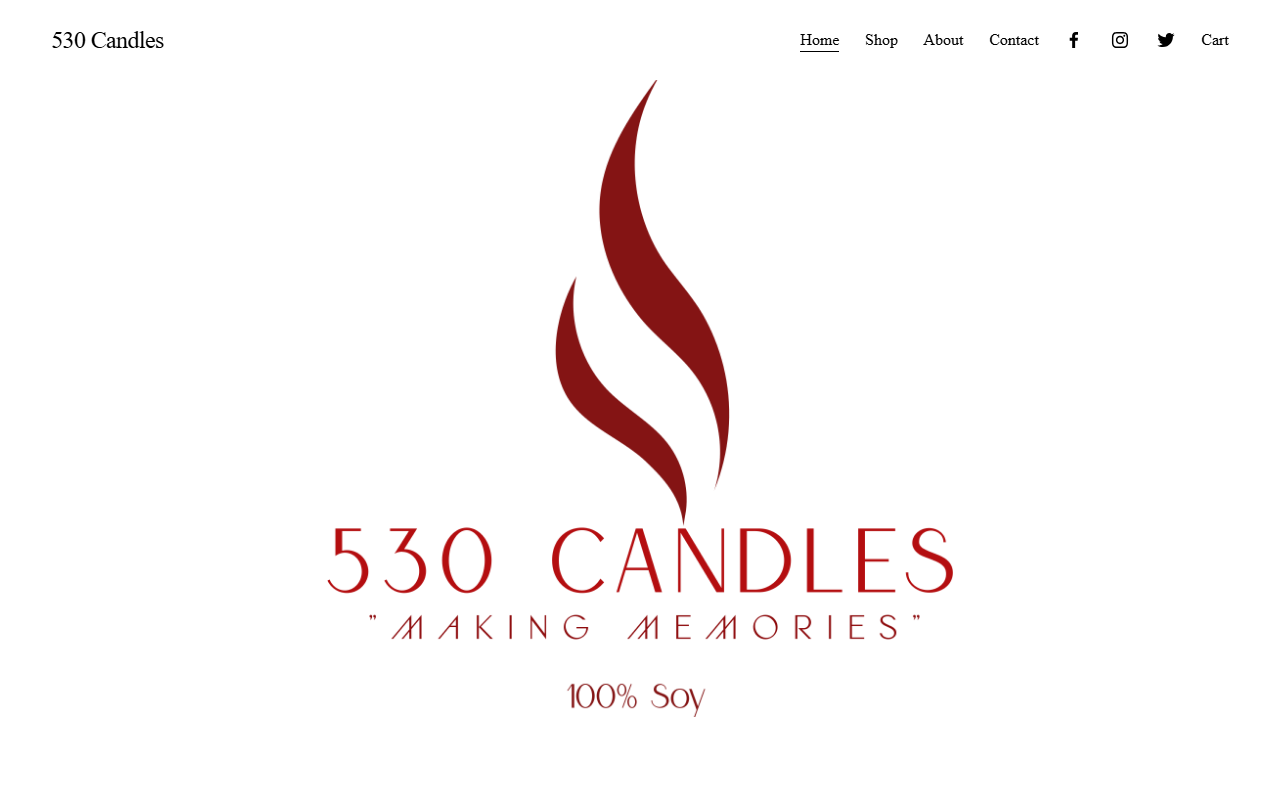 530candles.com screenshot