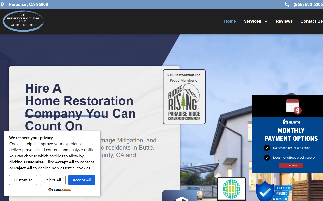 530restoration.com screenshot