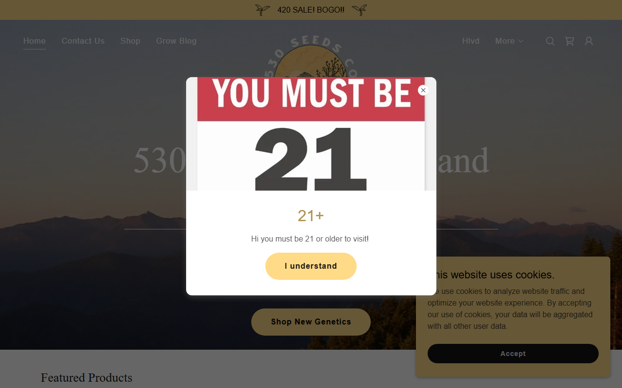 530seedscompany.com screenshot