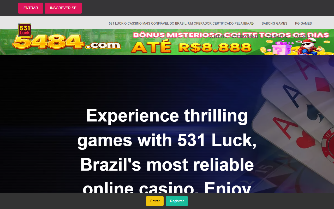 531luckgame.com screenshot