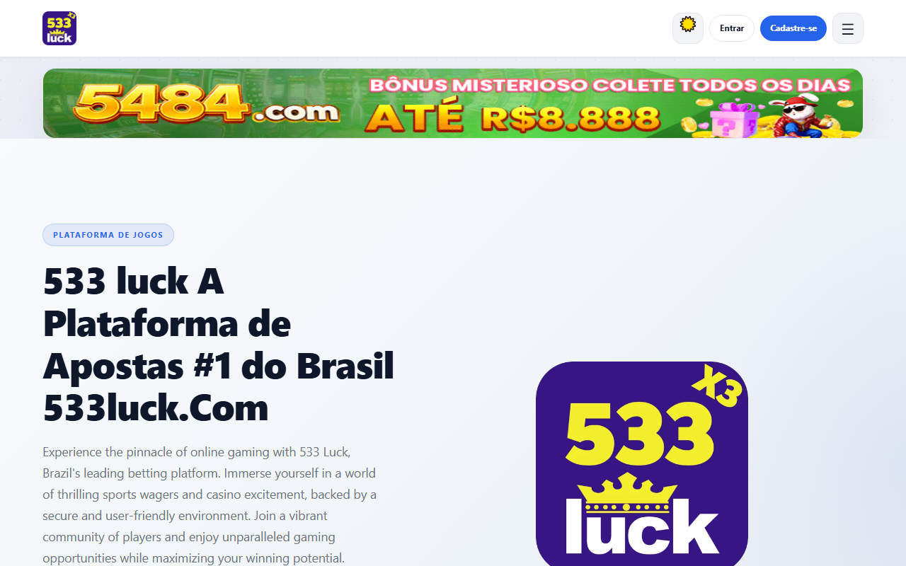 533luckapp.com screenshot