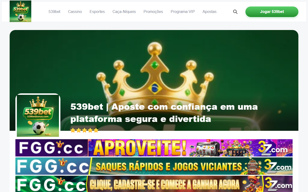 539betbonus.com screenshot