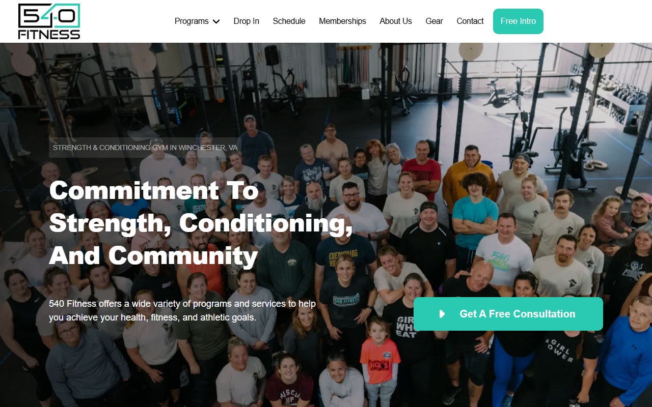 540-fitness.com screenshot