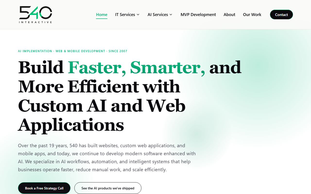 540-interactive.com screenshot
