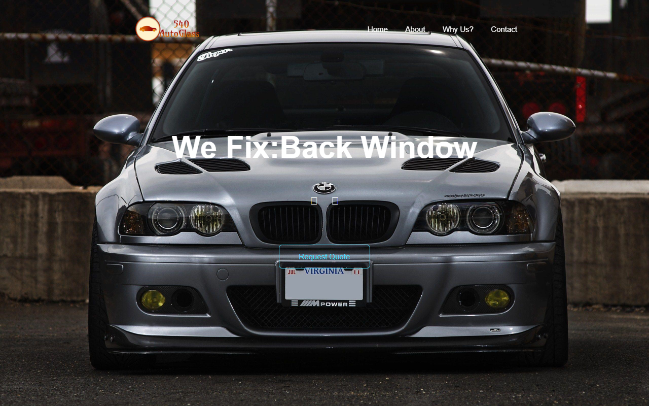 540autoglass.com screenshot