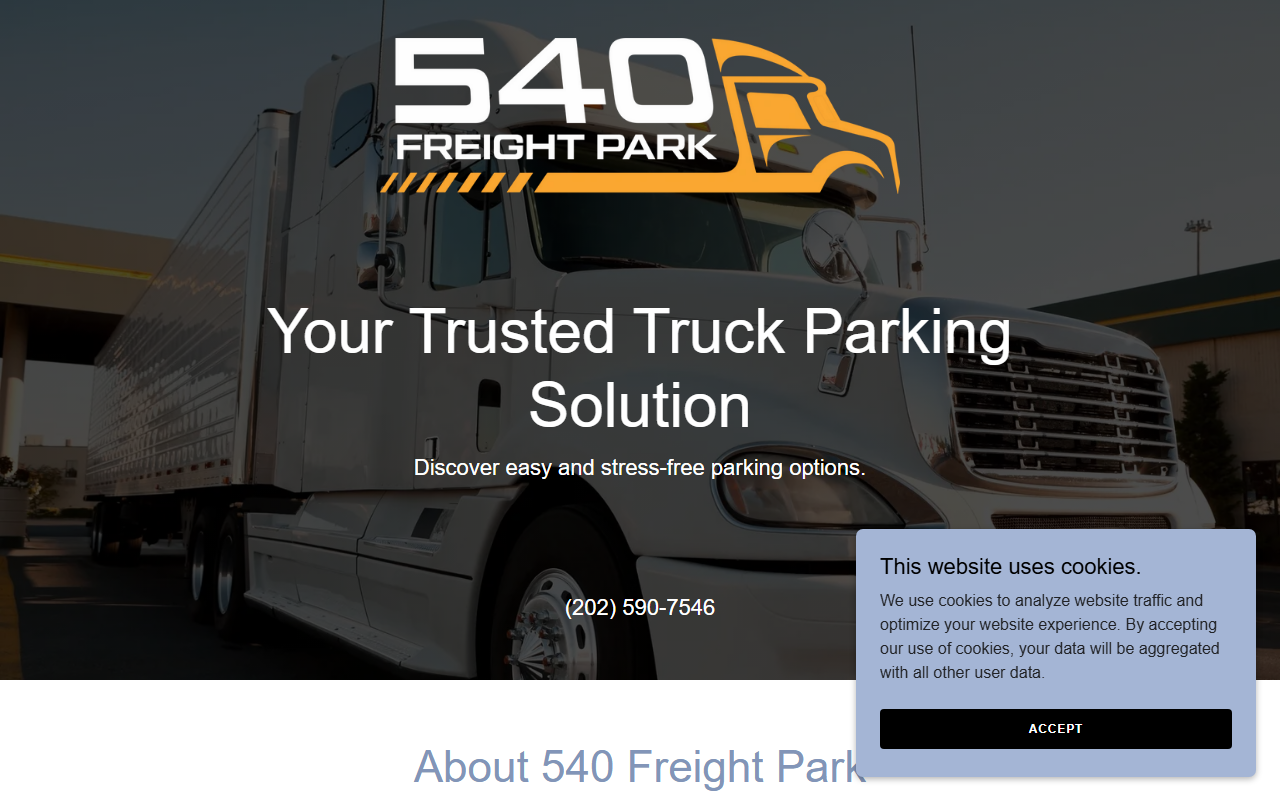 540freightpark.com screenshot
