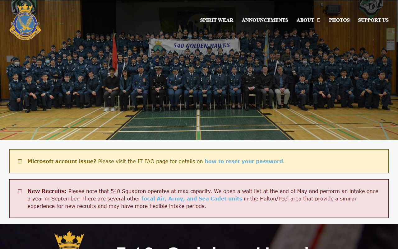 540goldenhawks.com screenshot