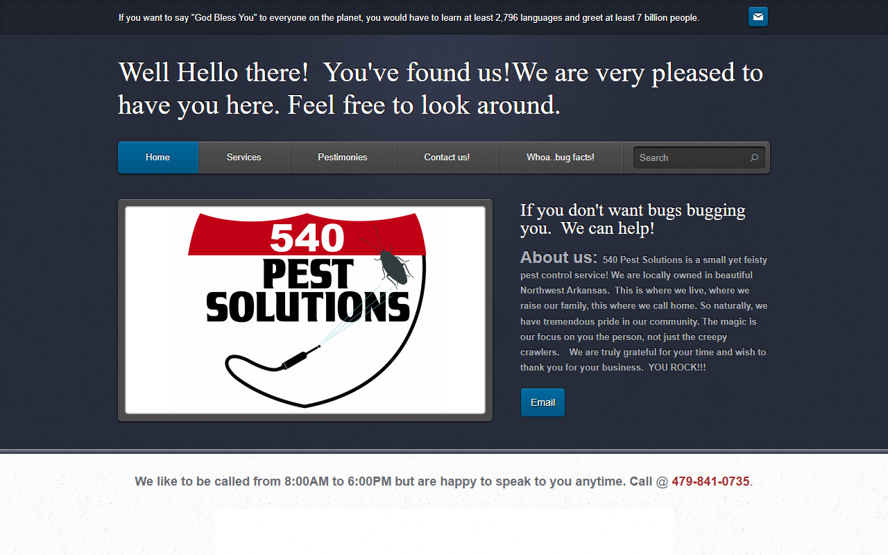 540pestsolutions.com screenshot