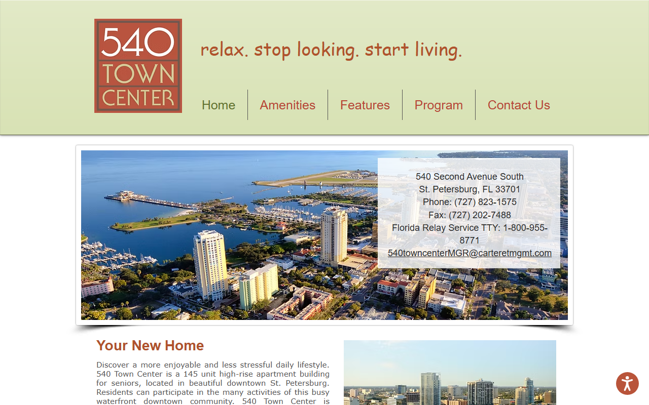 540towncenter.com screenshot