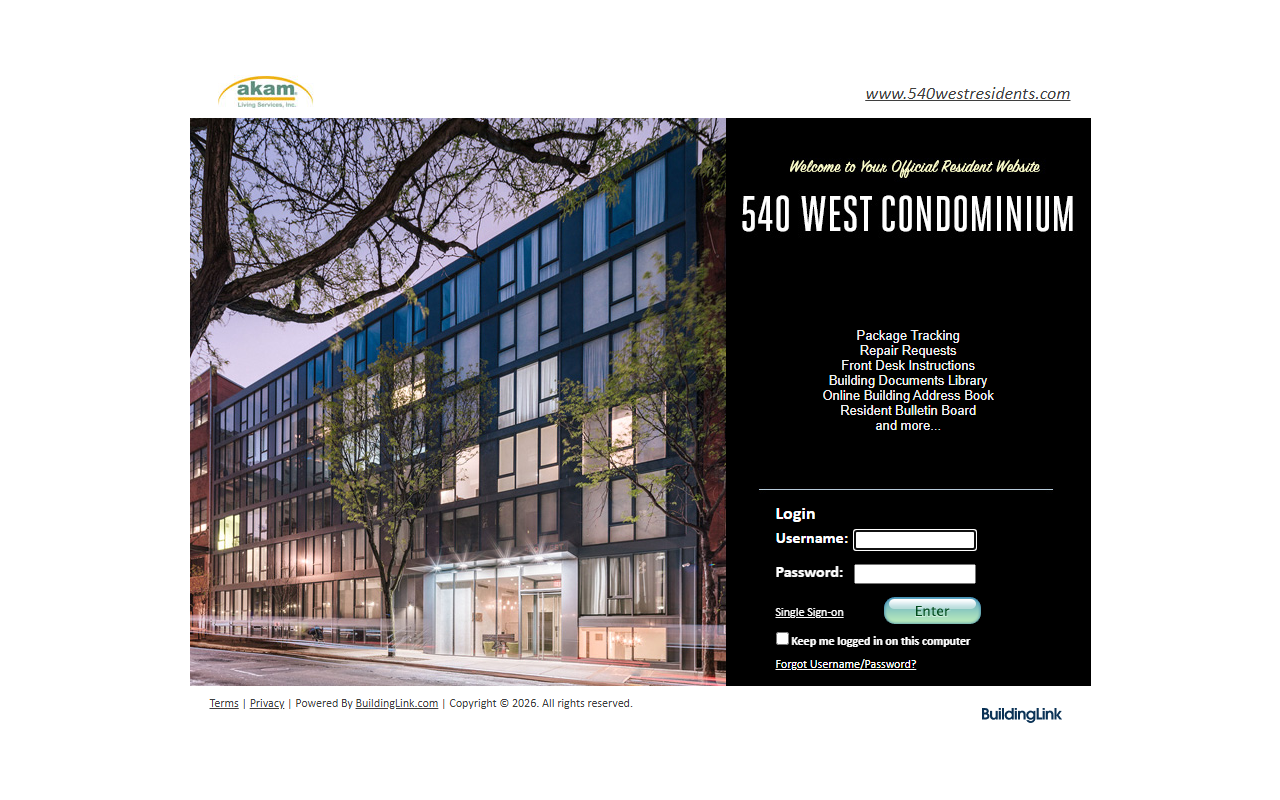 540westresidents.com screenshot