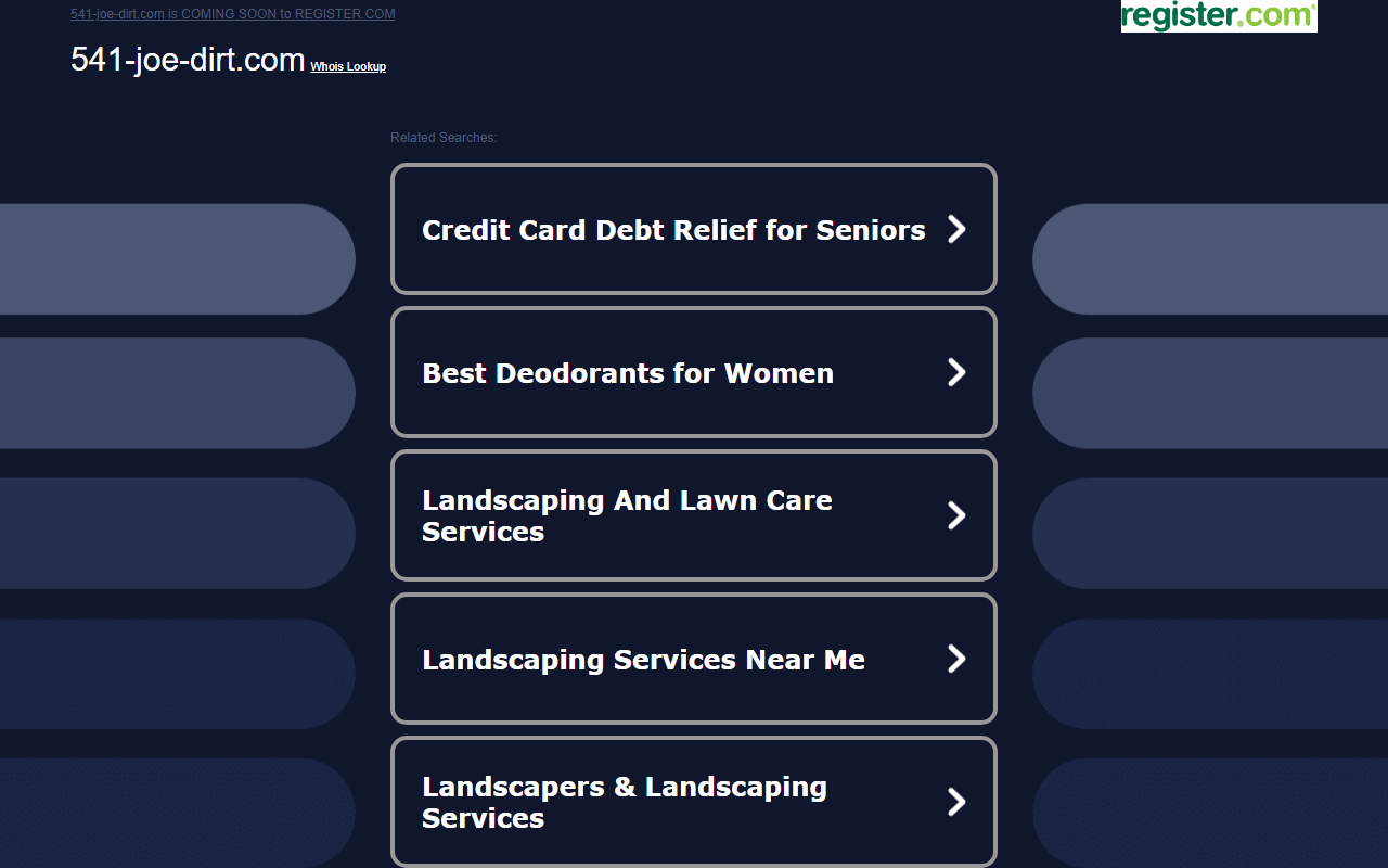 541-joe-dirt.com screenshot