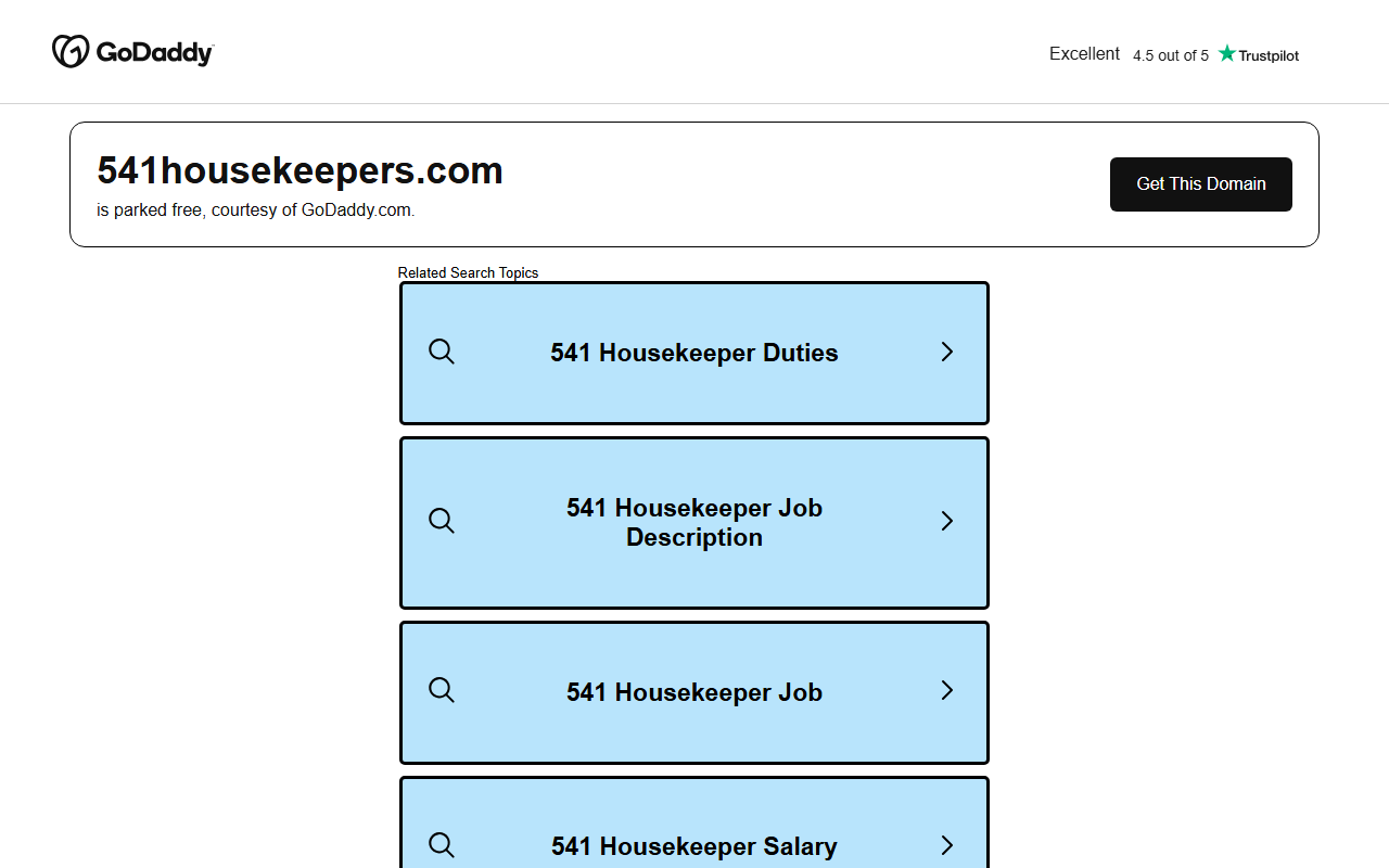 541housekeepers.com screenshot