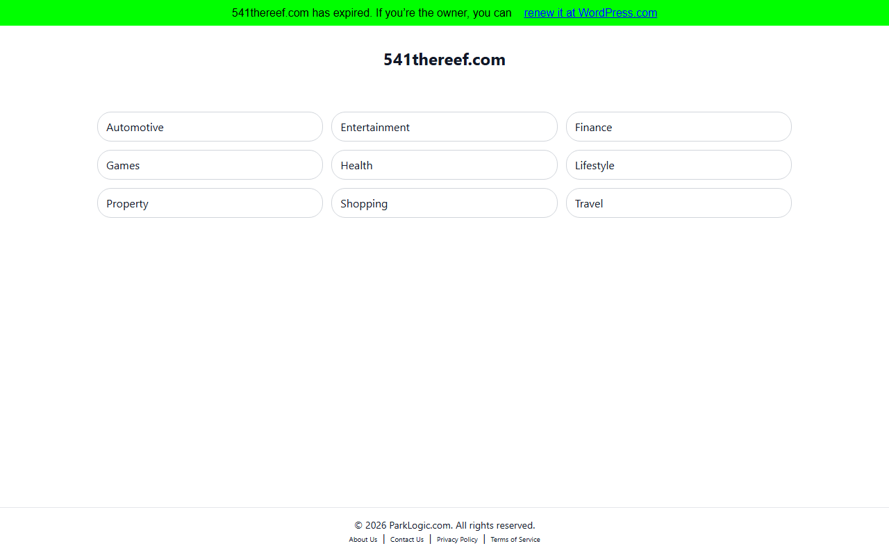 541thereef.com screenshot