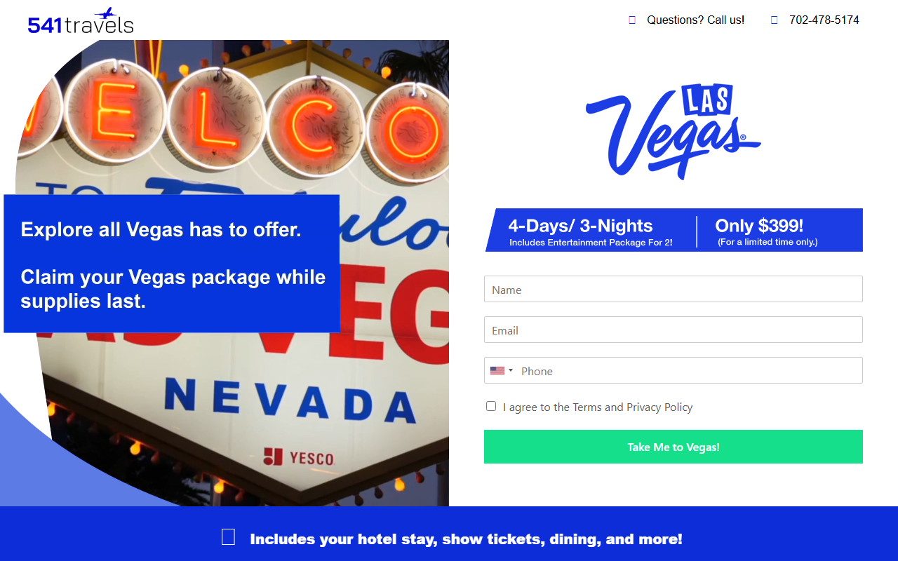 541travels.com screenshot