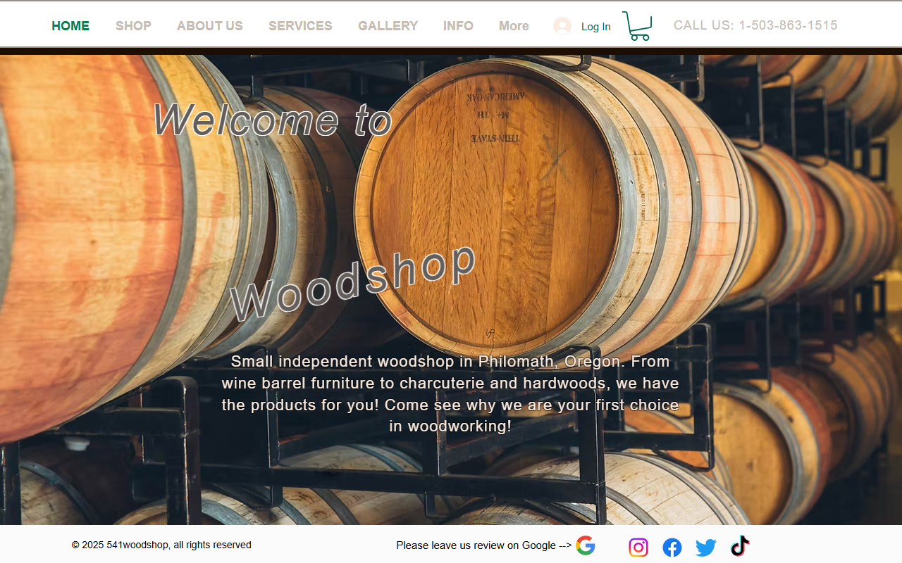 541woodshop.com screenshot