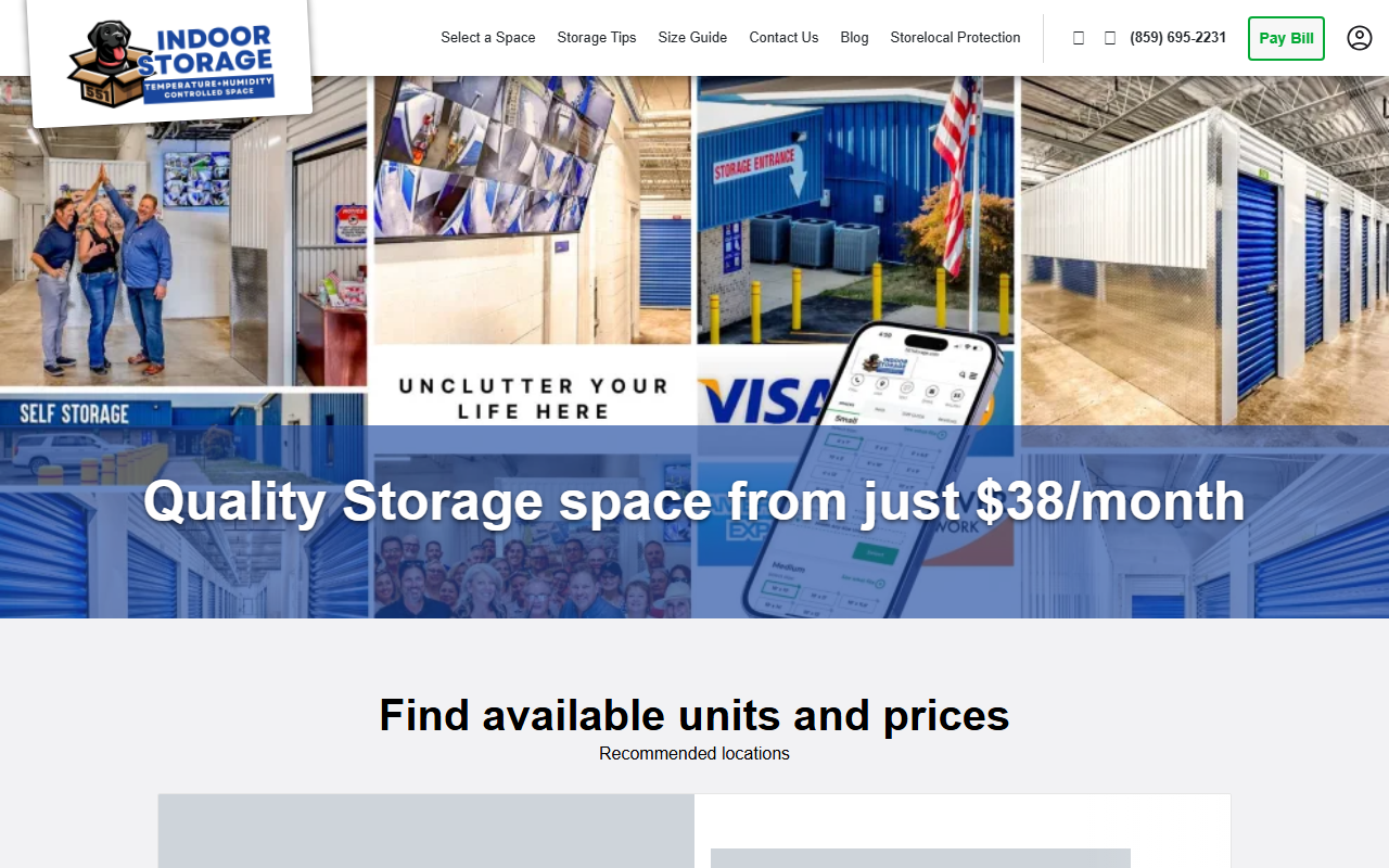 551storage.com screenshot
