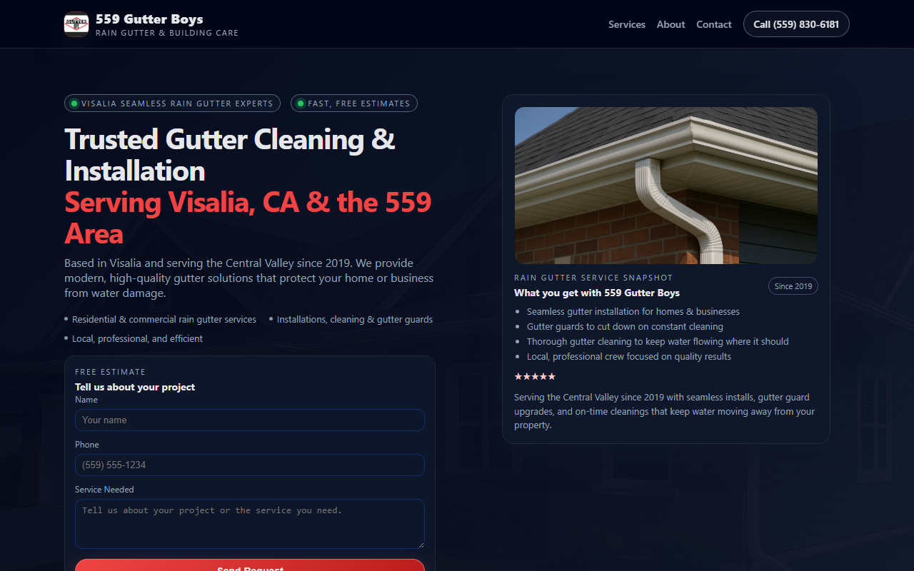559gutterboys.com screenshot