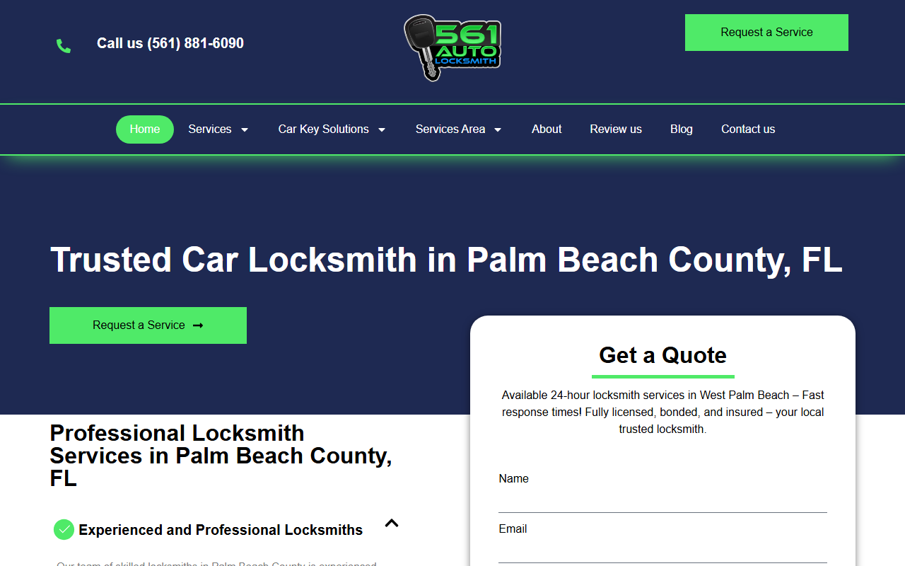 561autolocksmith.com screenshot