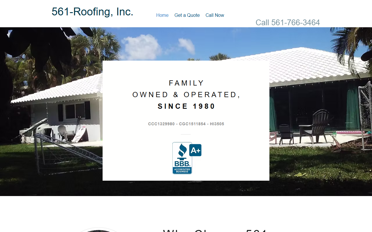 561roofing.com screenshot