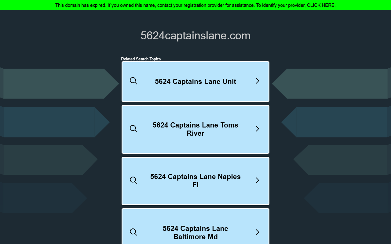 5624captainslane.com screenshot