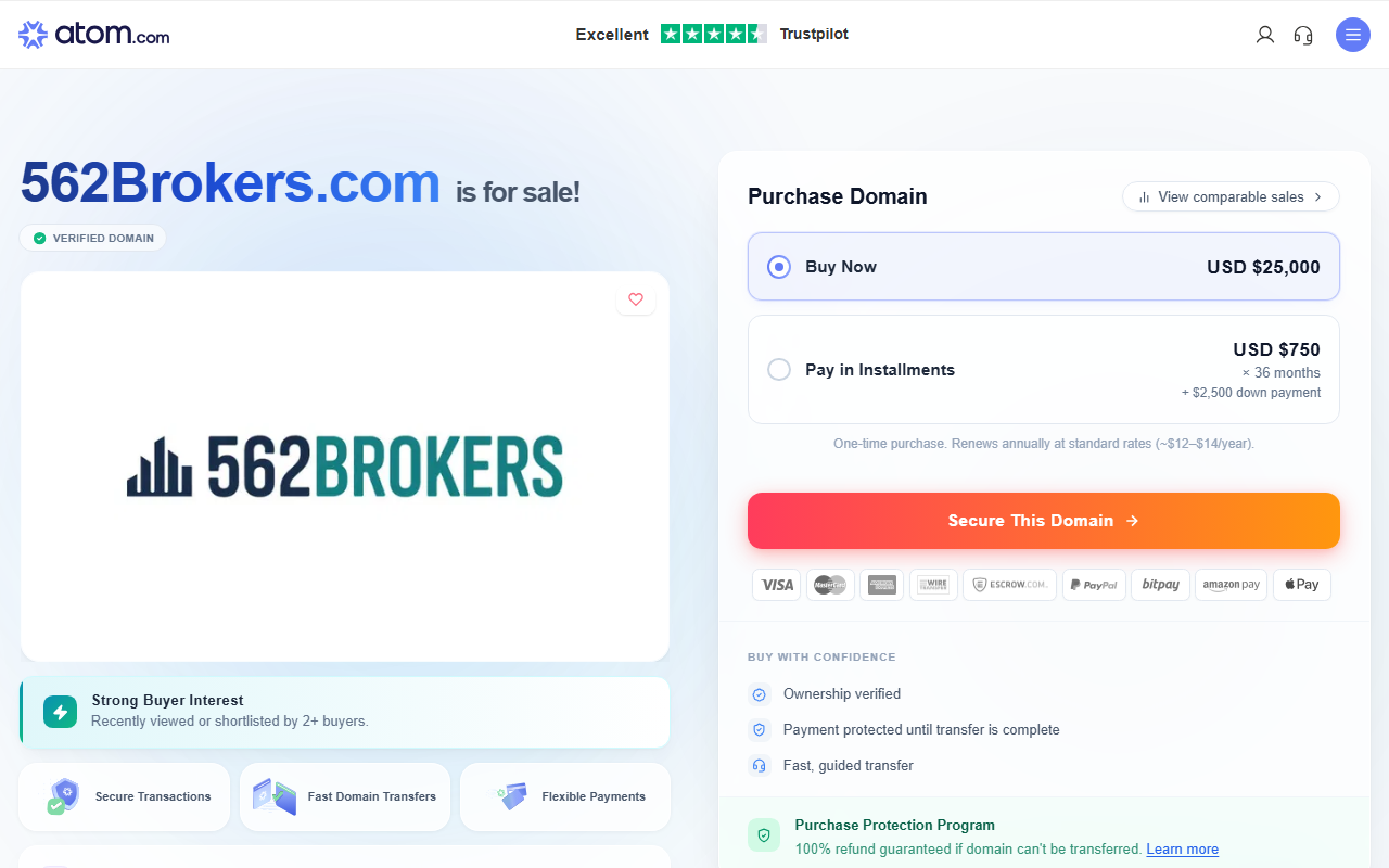 562brokers.com screenshot