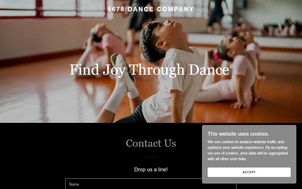 5678dancecompany.com screenshot