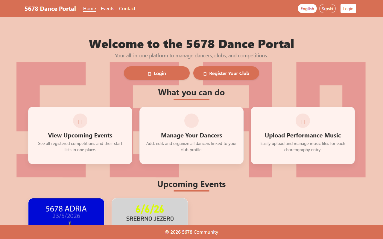 5678danceportal.com screenshot
