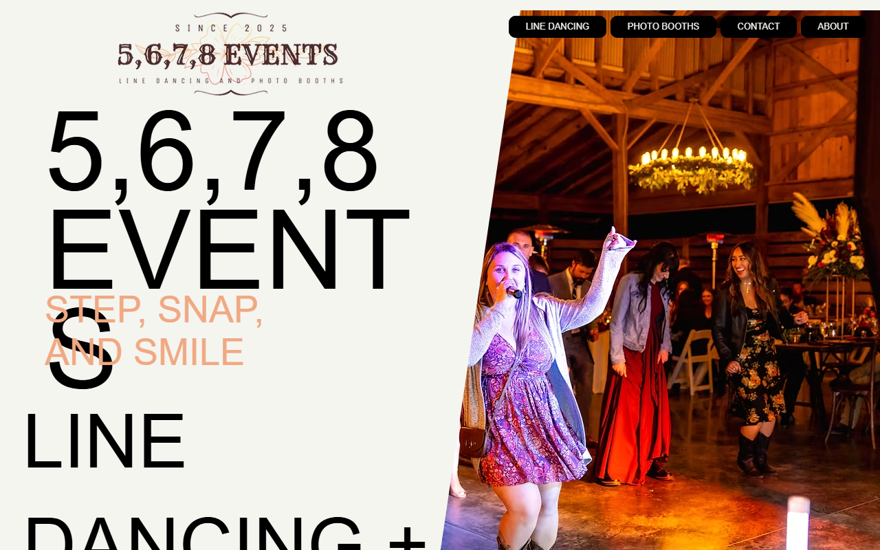 5678events.com screenshot