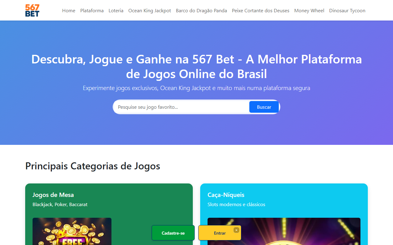 567betcasino.com screenshot